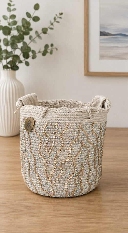 Mochila with Decorative Stone Design Small