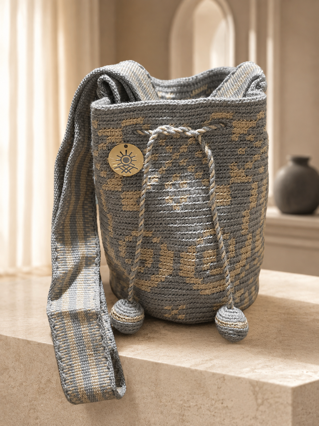 Unique Silk and Cotton Thread Design Small
