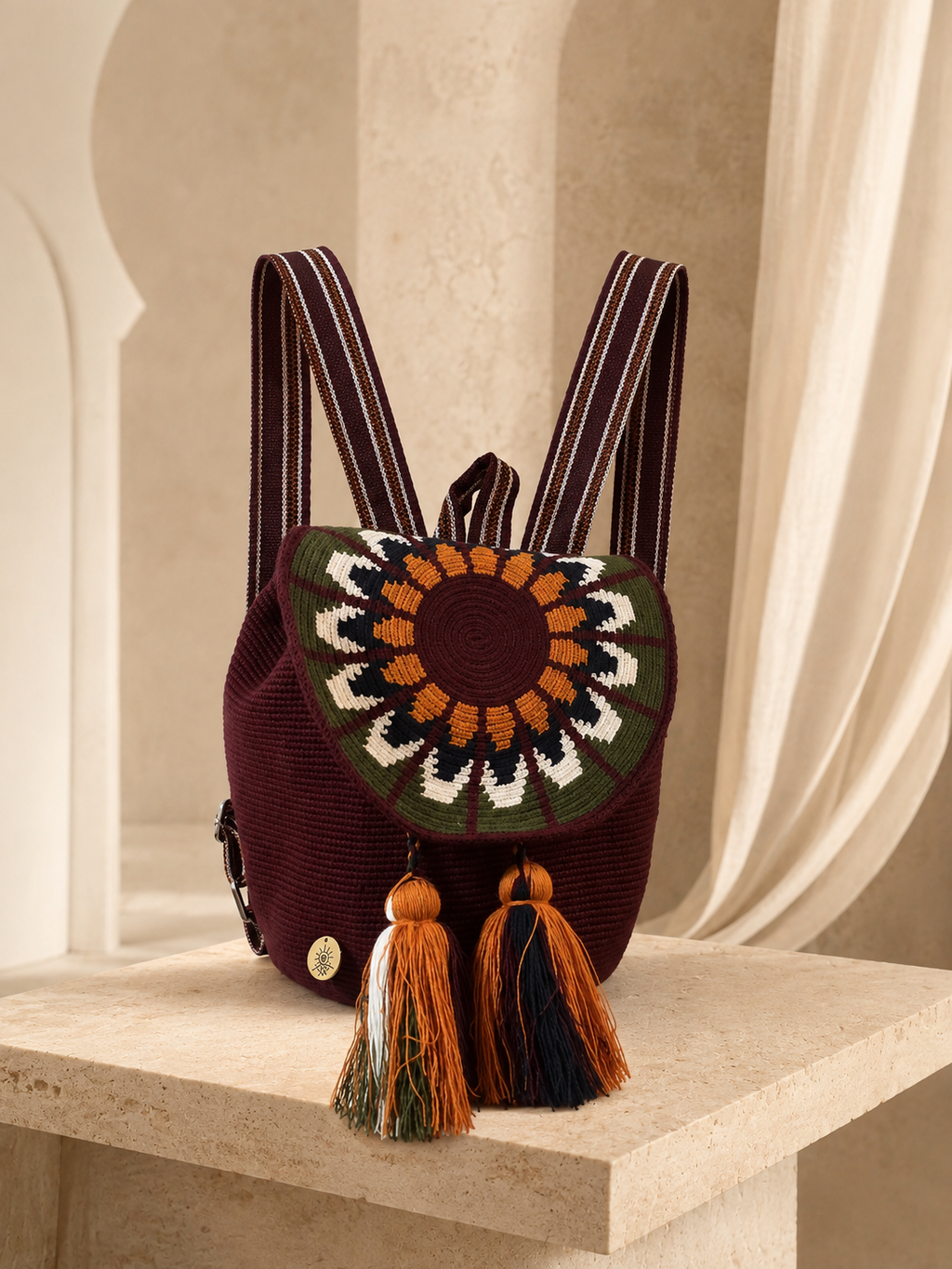 Mandala Woven Backpack