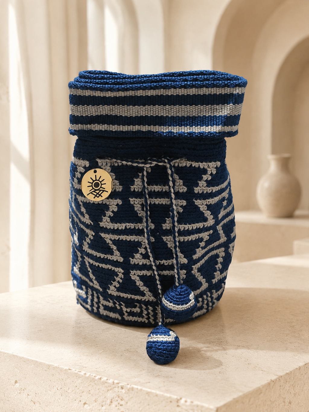 Unique Silk and Cotton Thread Design Small