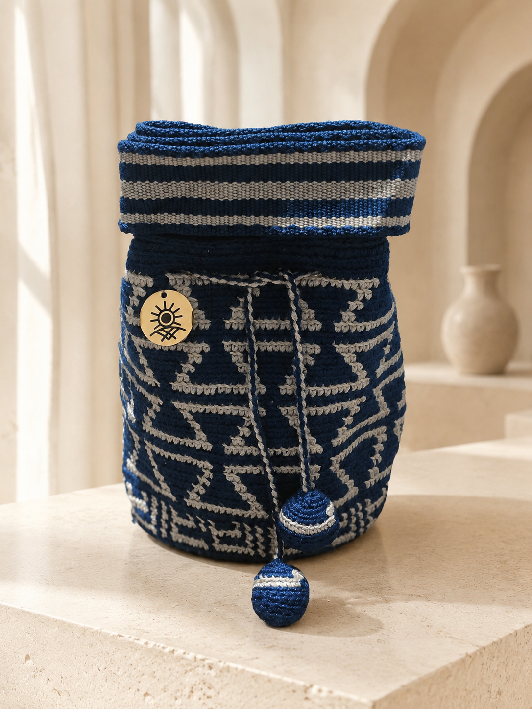 Unique Silk and Cotton Thread Design Small
