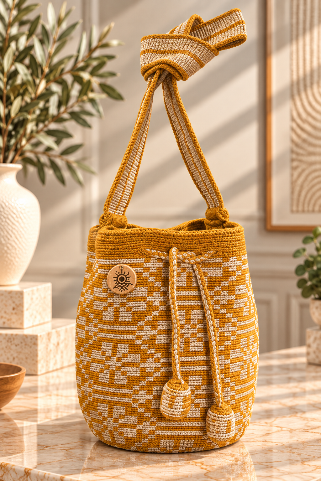 Unique Silk and Cotton Thread Design Medium