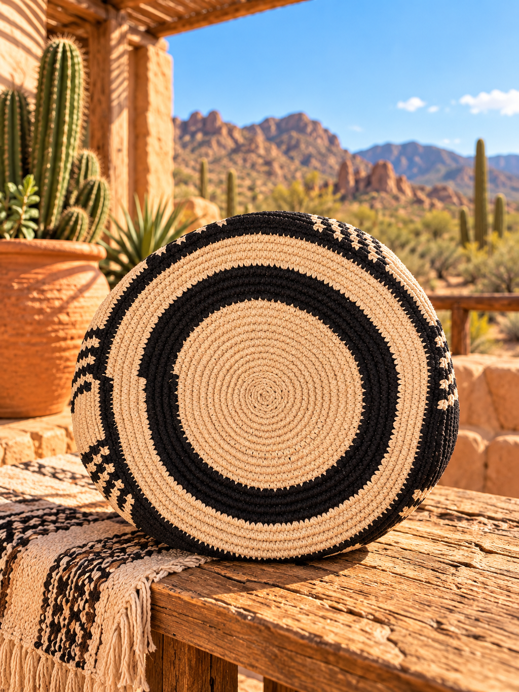 Large Unique Mochila Cotton Design