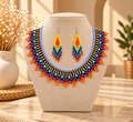 Handcrafted Floral Beaded Jewelry Set