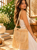 Golden Fringe Bag