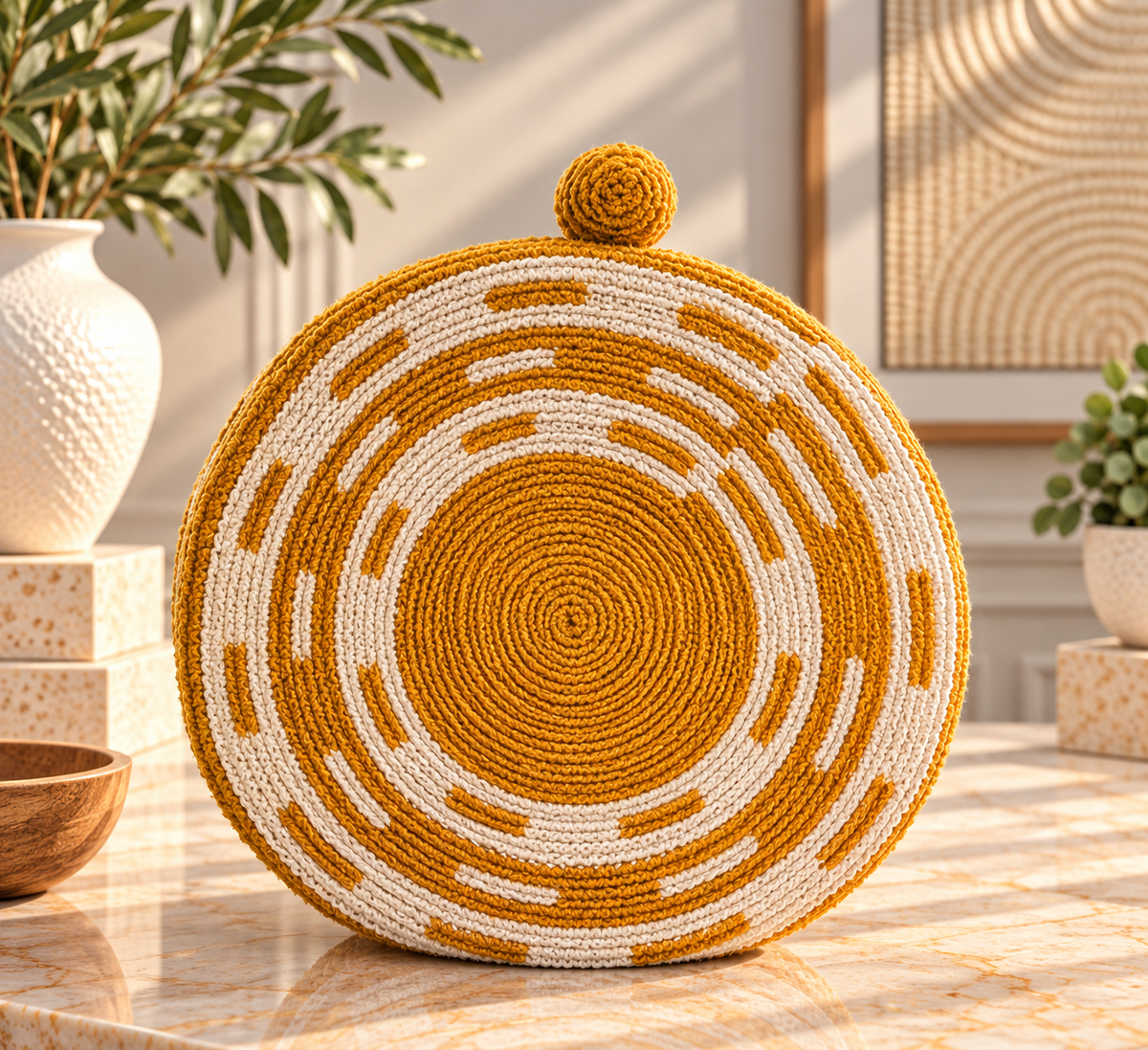 Unique Silk and Cotton Thread Design Medium