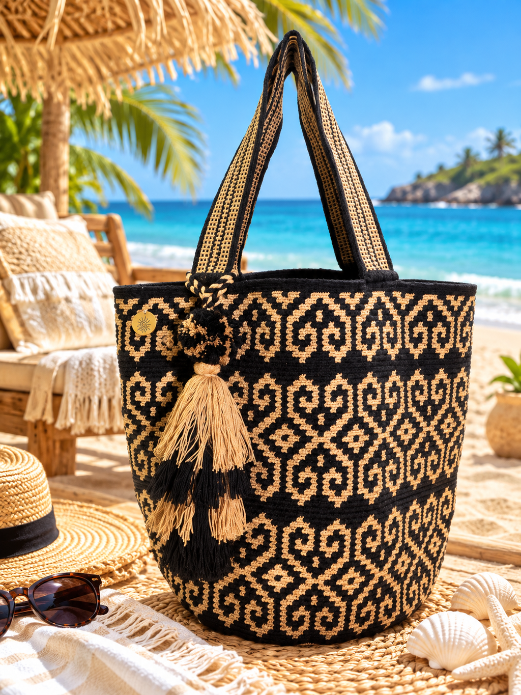 Wayuu Artisan Tote Silk and Cotton Thread