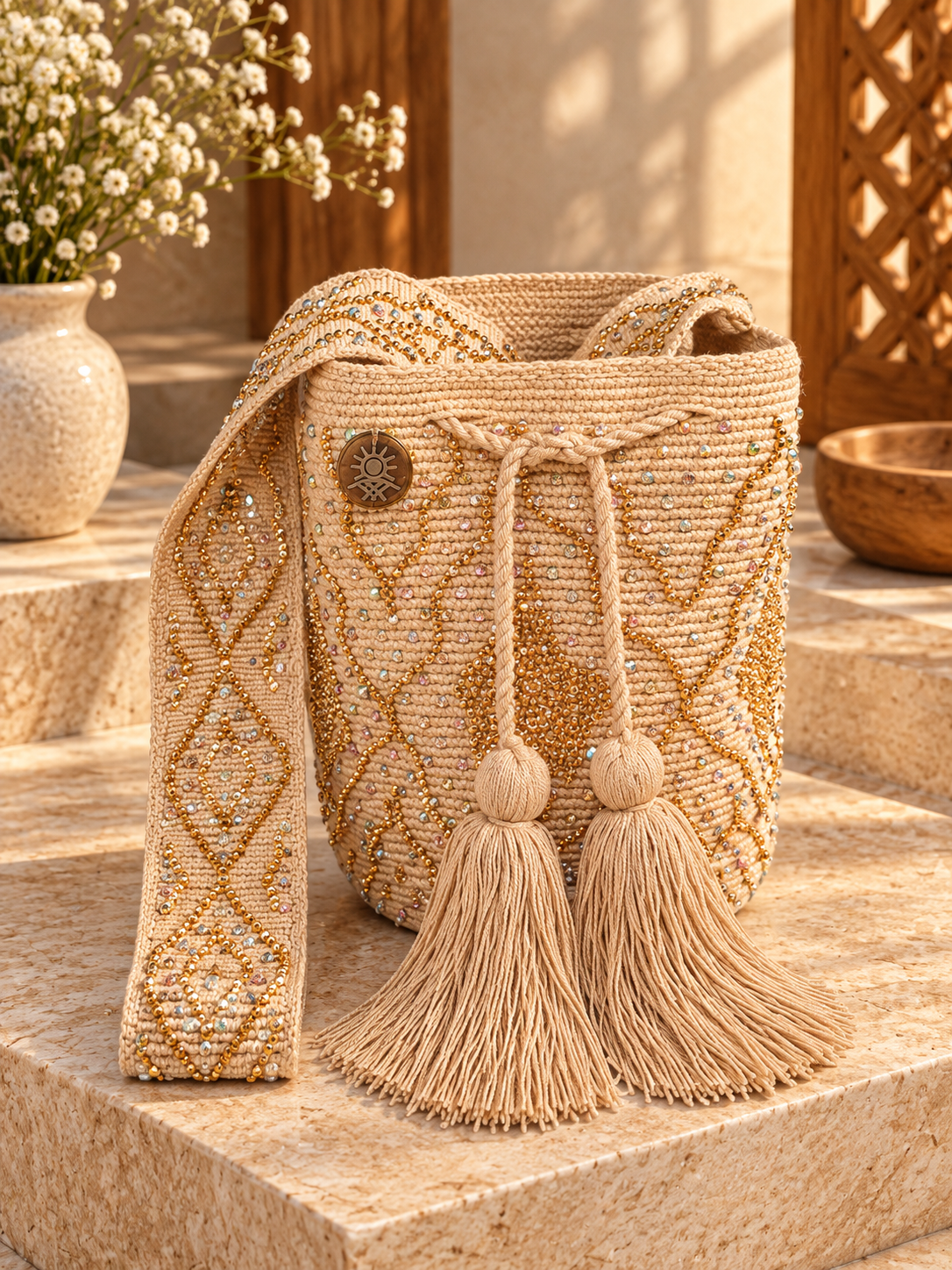 Animal Print Bucket Bag
