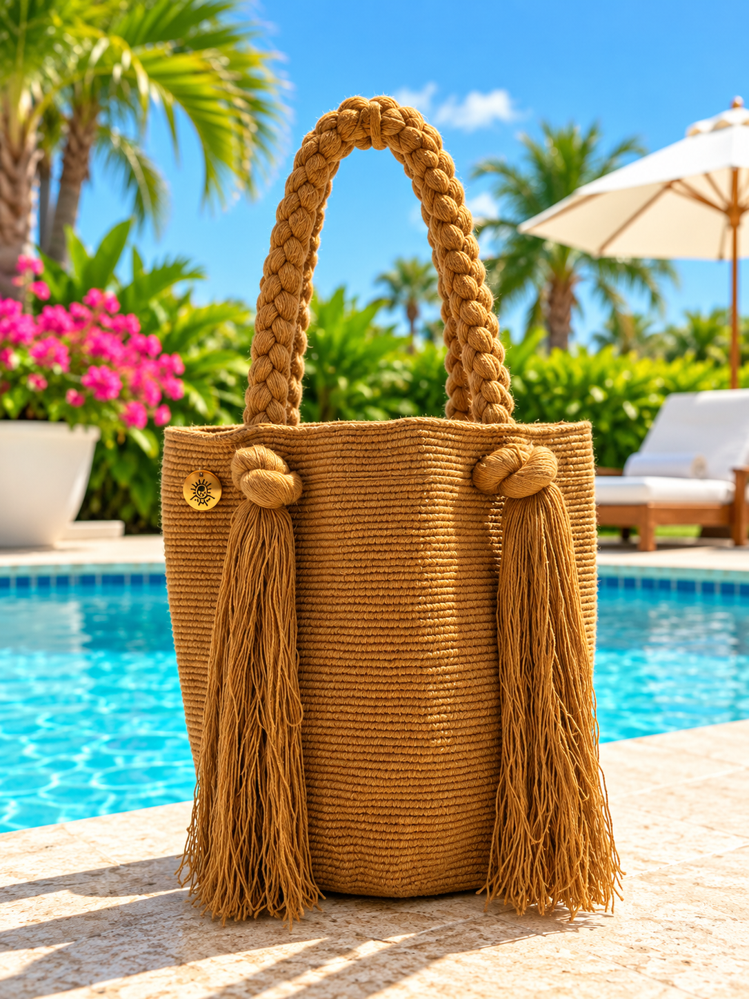 Trenza Handle Mochila Large