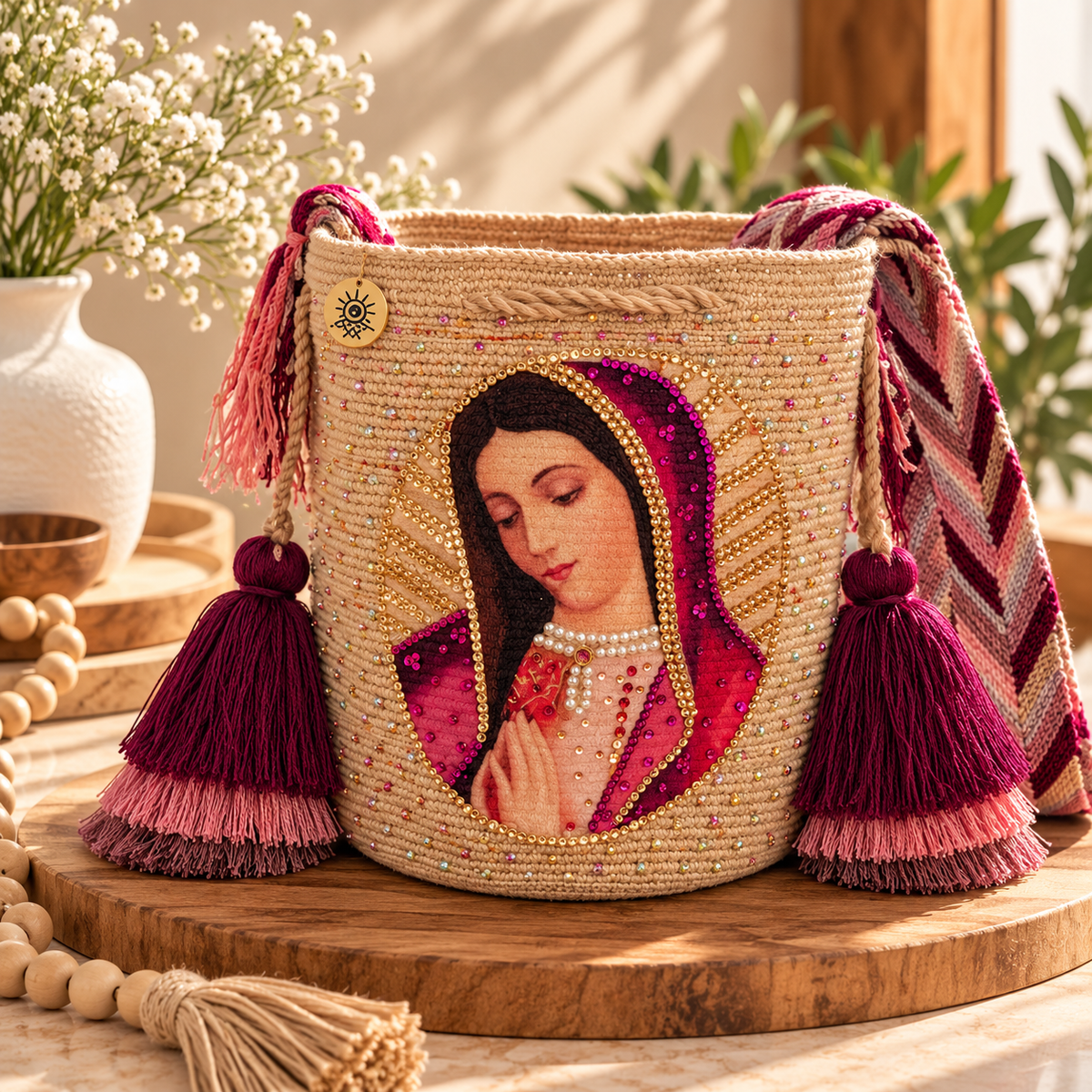 Virgin Wayuu Crossbody Medium Mochila