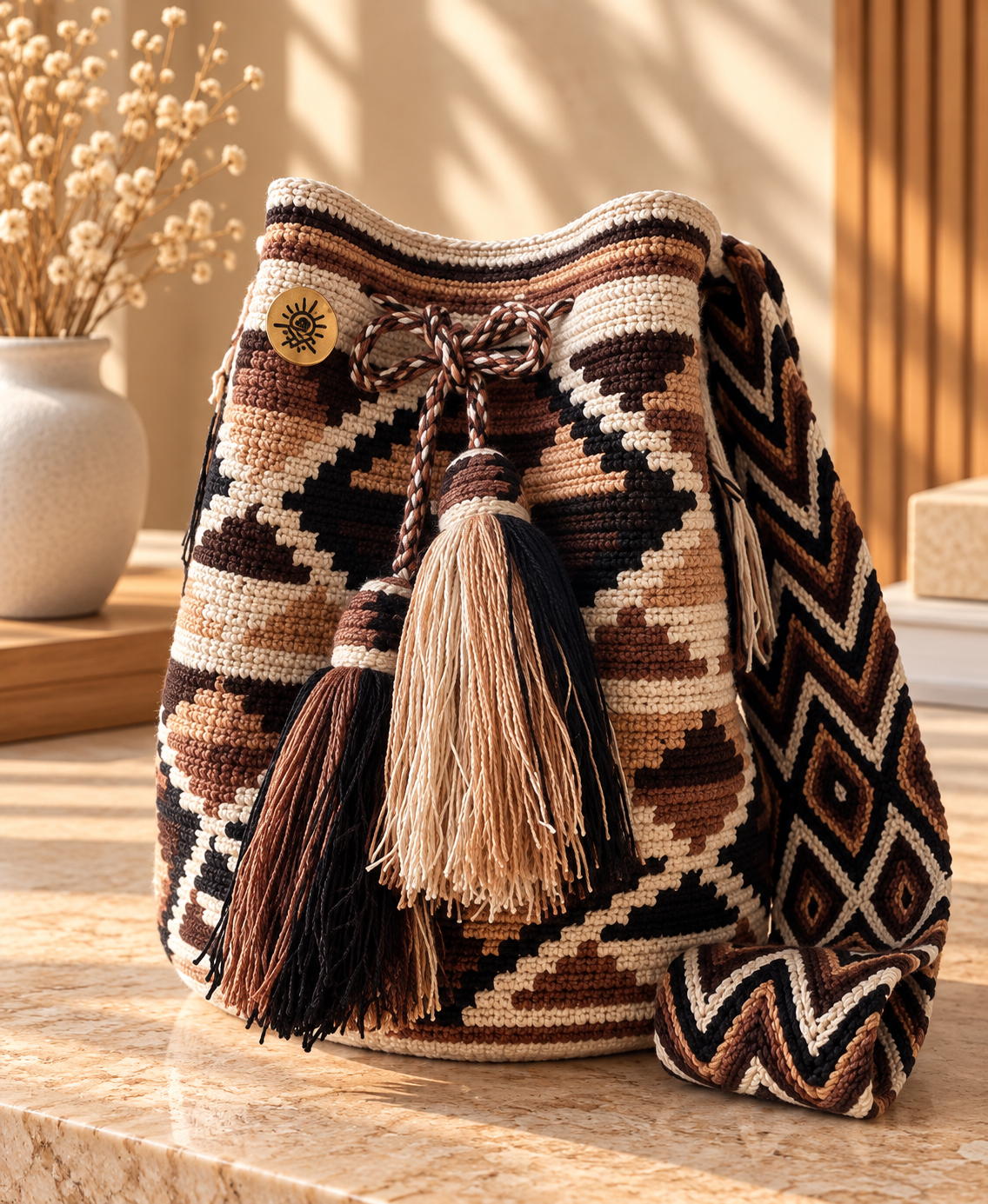 Unique Mochila Cotton Design Large