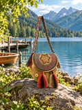 Handwoven Beaded Tassel Bag