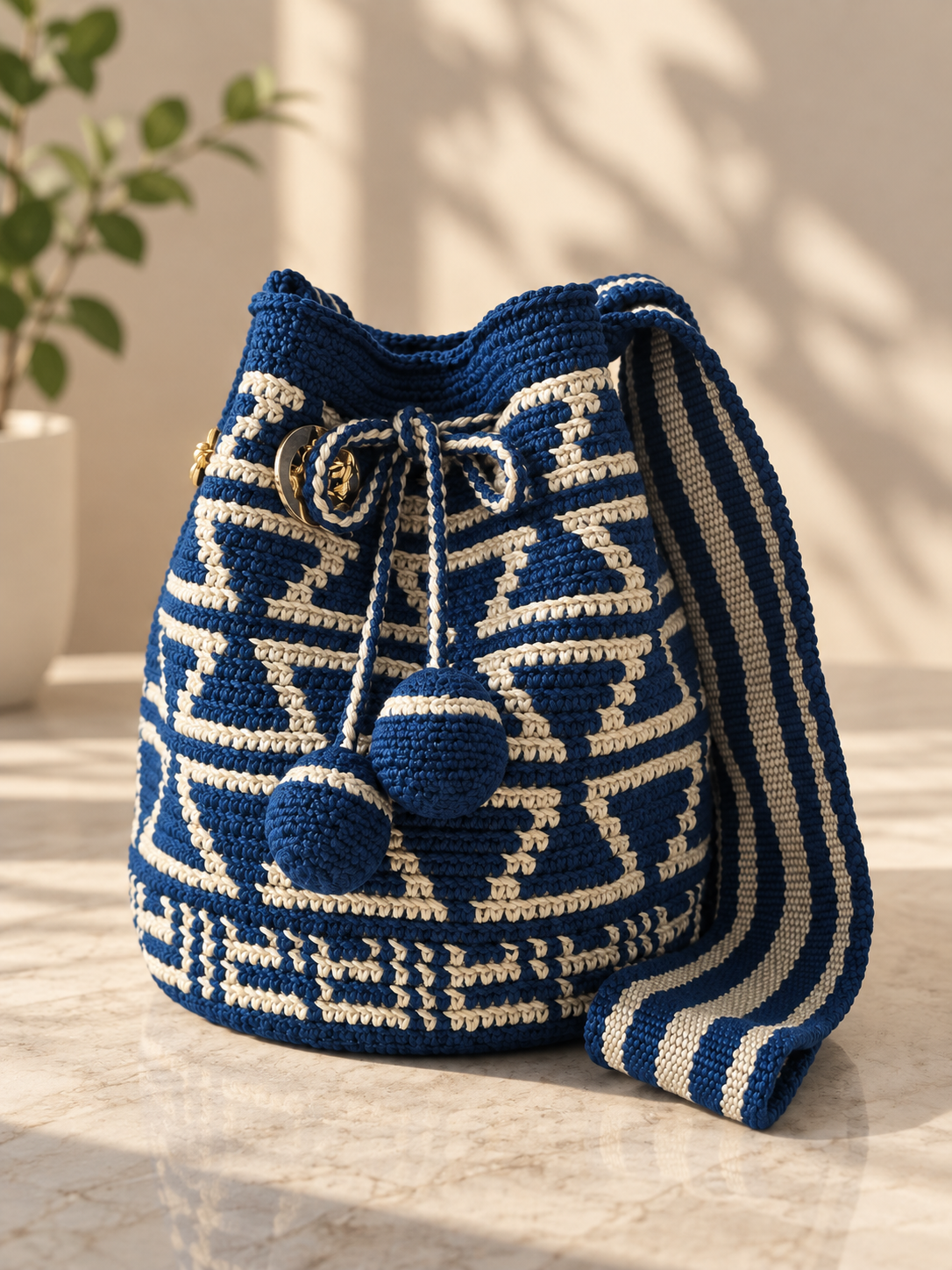 Unique Silk and Cotton Thread Design Small