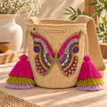 Wayuu Artisan Charm Bag Medium - Both-Sides Embellishment