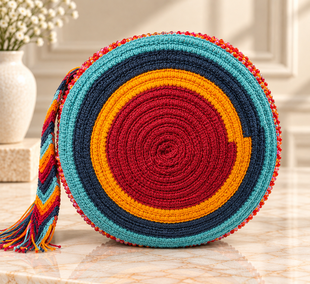Mochila with Decorative Stone Design Medium