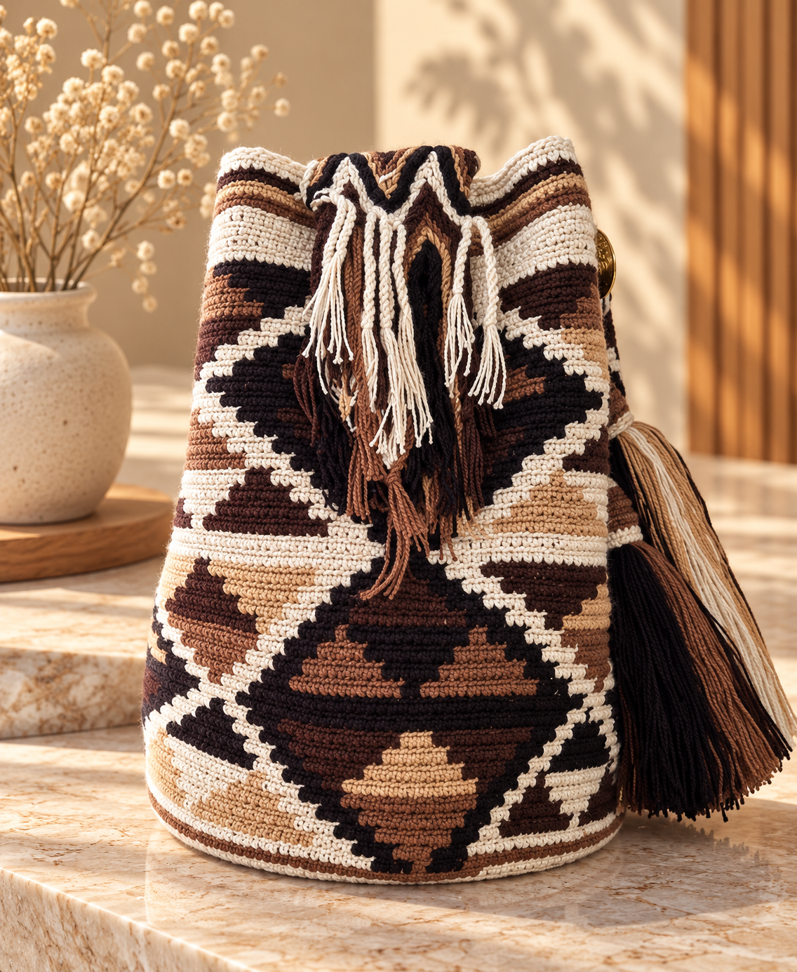 Unique Mochila Cotton Design Large